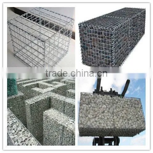 alibaba China wholesale CE&ISO certificated plastic coated gabion basket(pro manufacturer)