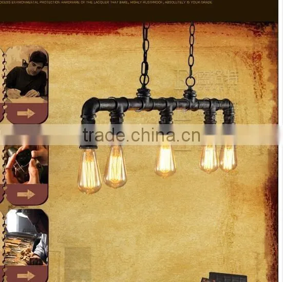 DIY metal pipe pendant light with metal pipe light fixture with 3/4" metal pipe elbow, tee, floor flange