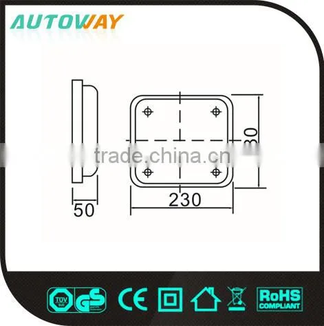 high brightness waterproof led safety warning light