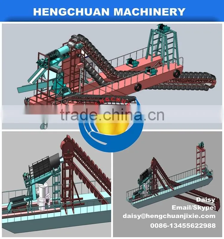 NEWEST china gold dredger machine cheap price