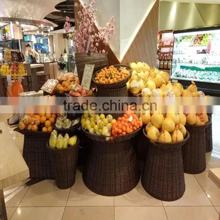 Creative wholesale supermarket accessories display stand storage basket