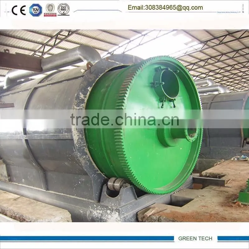 twin style High effective 20 ton tyre and plastic pyrolysis plant