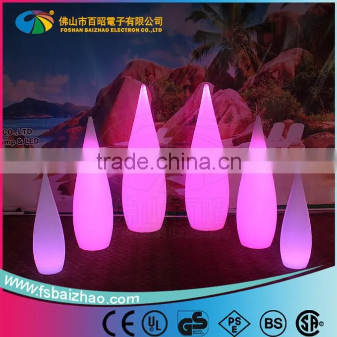 Hot sale plastic pillar with LED light wedding stage decoration