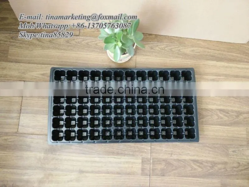 Hydroponics Plastic Nursery Seedling Pots, Nursery Seedling Tray for Seed Germination System