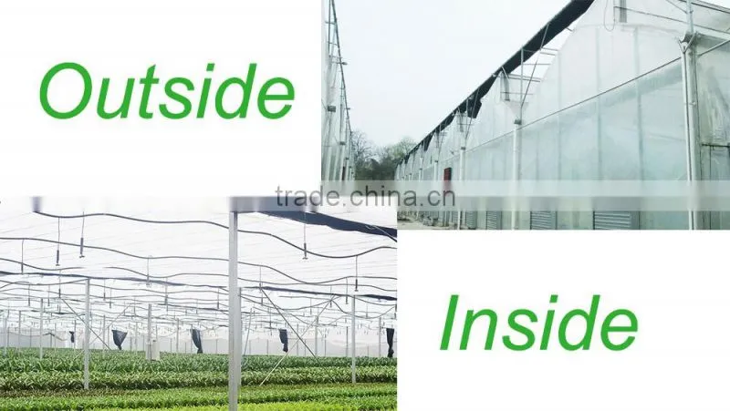Low Cost 100,150,200 micron Tunnel Multi Span Plastic Film Agricultural Commercial Greenhouse