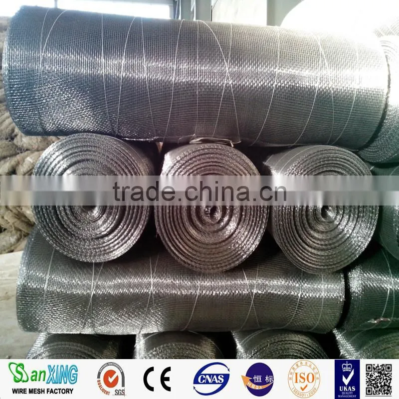 Square wire mesh safety guards in machinery enclosures used