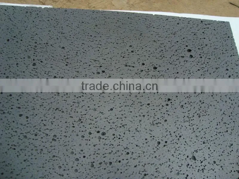 Lava stone tiles honed from Hainan province