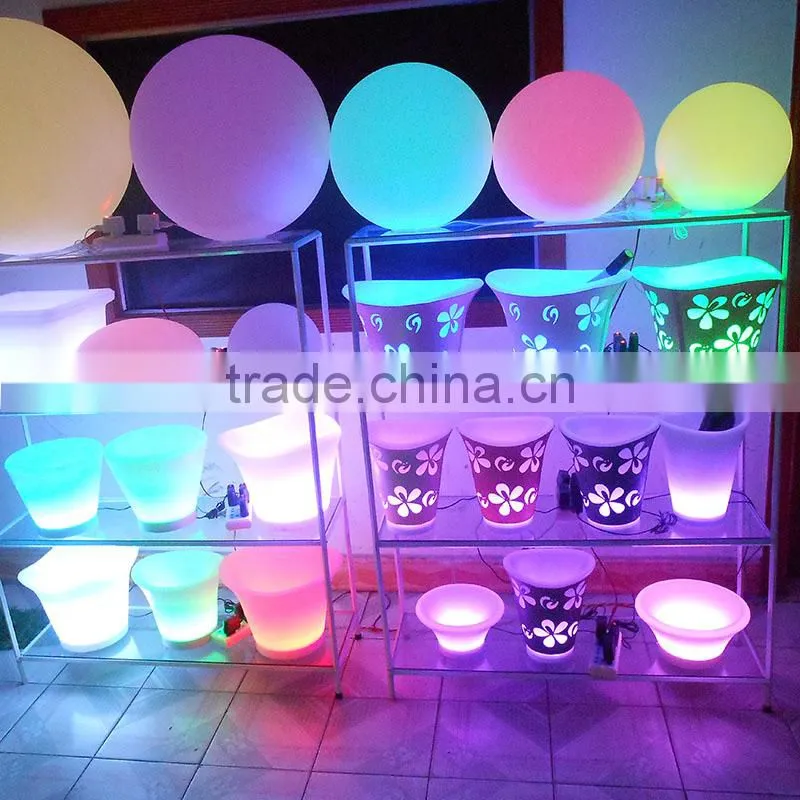 cheap led ice bucket /champagne bucket led/ led illuminated ice bucket/led wine coolers/beer bottle holders