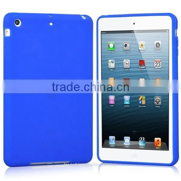 Soft Hand Feeling Matt Flexible Silicon Protective Back Cover for iPad Mini