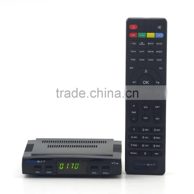 1080P Full HD Youtube Free Porn Video DVB-S2 Satellite Receiver Freesat V7 IPTV Set Top Box With Powervu DRE & Biss Key
