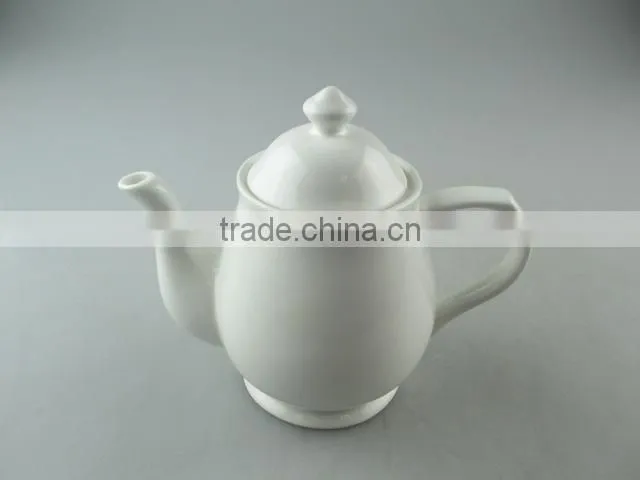 White ceramic teapot for tea/milk/daily use in stock