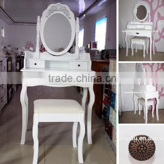 Wooden Dressing Table for Bedroom, Wooden Dresser Set, Bedroom Furniture