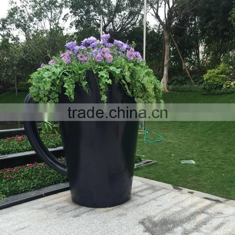 FRP garden teacup planter