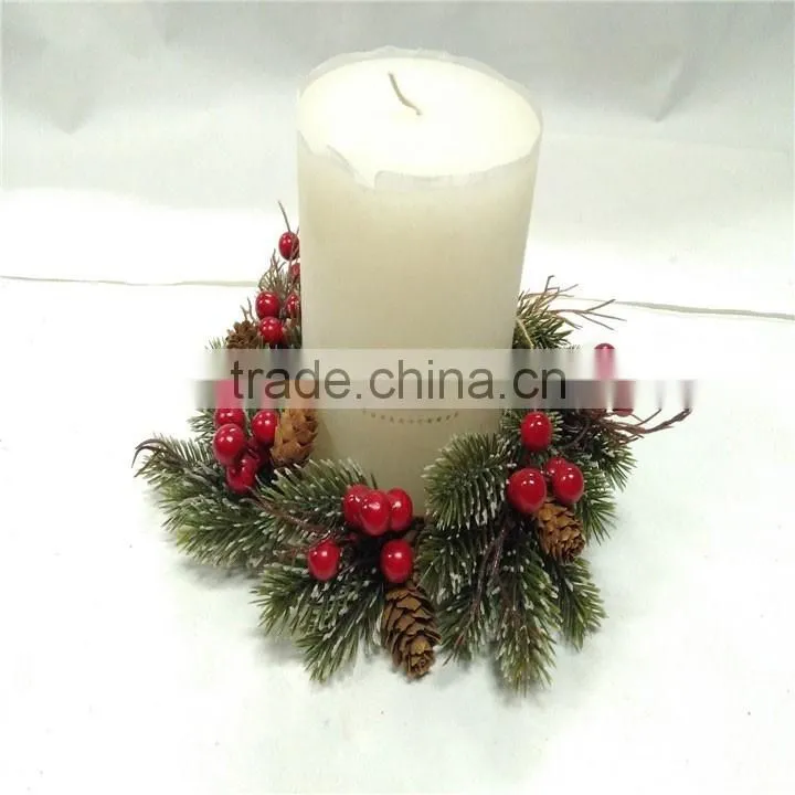 Factory direct sales artificial flower candle rings for home decoration