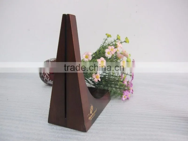 wooden business card holder made from natural wood suitable for desk decoration