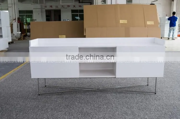 5 Layer White High Gloss Painting Modern Simple Dining Storage N-6338