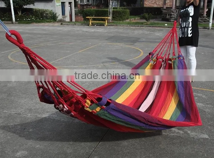 Mesh Hammock Cot Bed Mesh Net Hammock with Metal Loops for Outdoor
