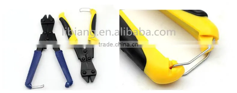 Mini bolt cutters, long flat nose pliers