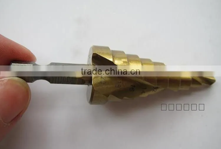High Quality HSS Titanium Coated Twist Drill Step Drill Bit Made in China