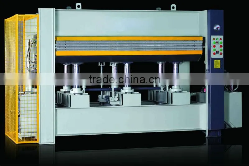 high performance wood hydraulic hot press machine for plywood and veneer ,triple-layer hot press machine