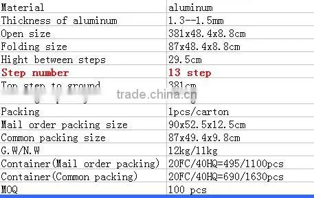 Leapair 12.5ft Telescoping Ladder Aluminum Telescopic Extension Tall Multi Purpose