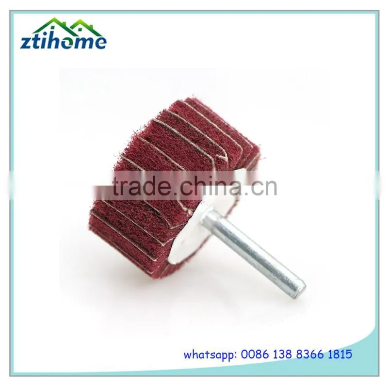 High Quality Calcined Aluminum Oxide Abrasive Flap Wheel With Shaft
