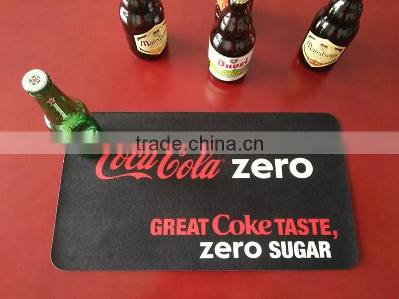 China factory cheap price custom design beer bar mats