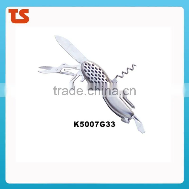"STOCK"New design multi knife Novelty pocket knife multi function utility kinfe LED knife(K5007SG3