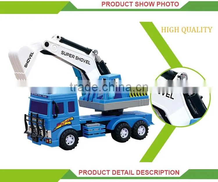 New design plastic cartoon friction vacuum truck toy