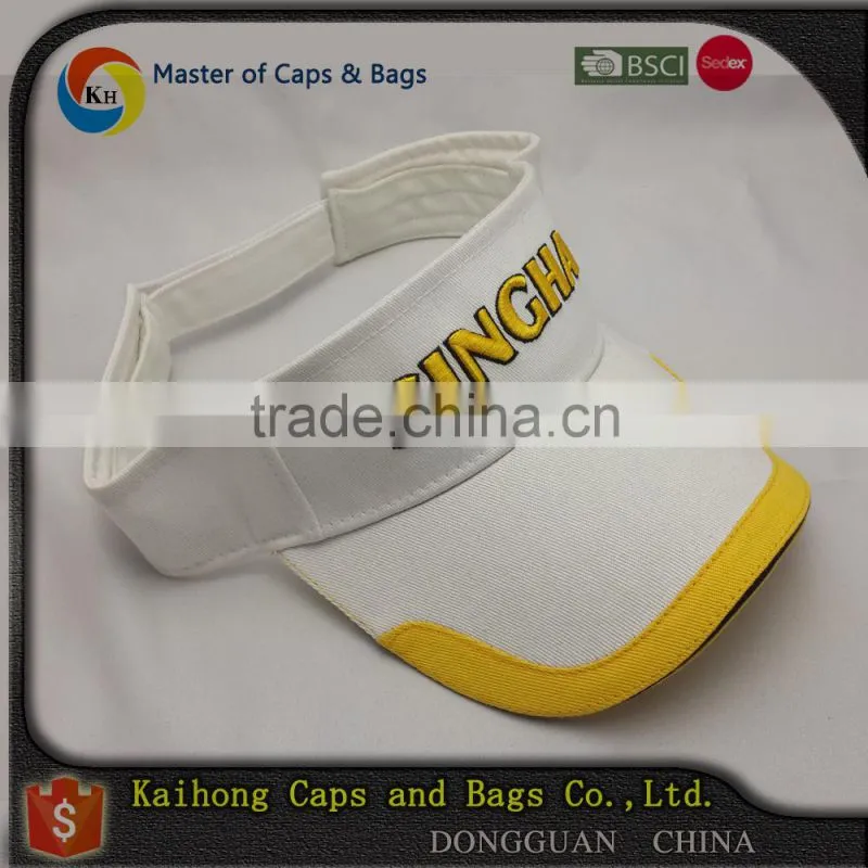 OEM fashion high quality sports custom cheap cotton sun visor