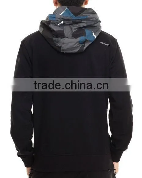 Custom Men Zipper Chimney Collar Sweatshirt