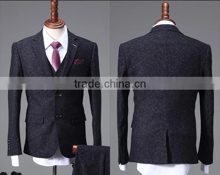 2017 latest design black snow/dot suits wedding dress for men pictures of men wedding coats