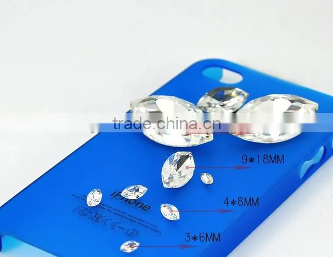 horse eye marquise4200 crystal glass beads with claw settings