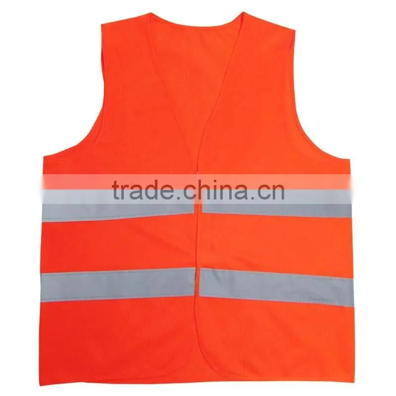 Wholesale Printing Logo Cheap Low MOQ Orange Yellow Green Safety Mesh Traffic Reflectors Incident Vest 3M Reflective Tank Top