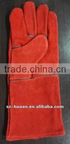 2012 hot sales cowhide welding goves/welding work gloves
