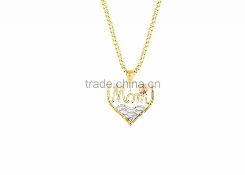 Two Tone Plated Name Pendant