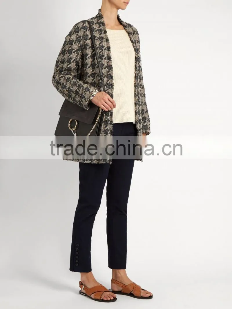 Fashion 2017 ladies plain blank crew neck long sleeve pullover designs cardigan cashmere sweater woman