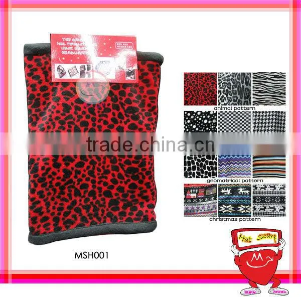 FACTORY leopard versatile hats and scarf