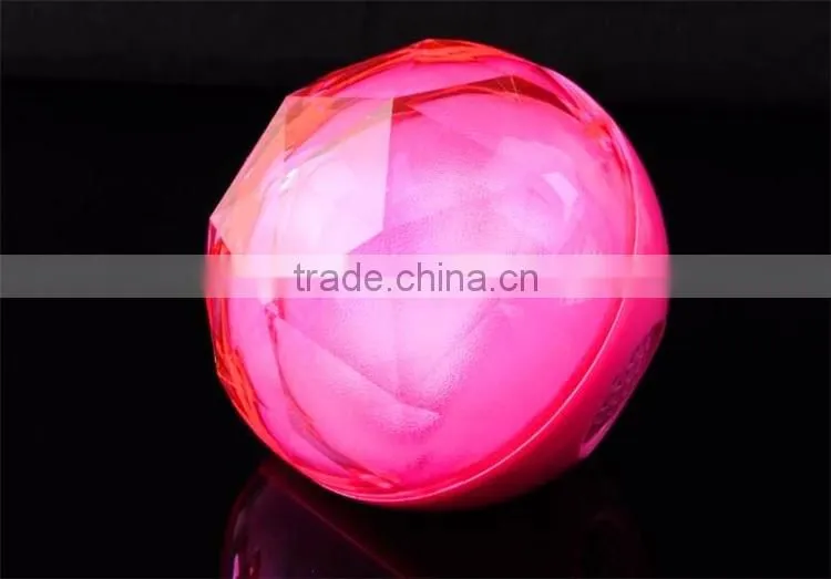 Fashion design Crystal magic light color changing ball portable smart control color changing led bluetooth speaker