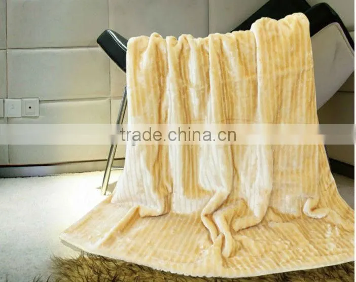 long pile faux fur blanket