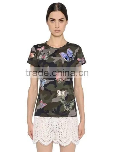 Custom Unisex Cotton Short Sleeve Camouflage Pattern T-shirts,Men & Women Top Quality Camouflage T Shirts For Army