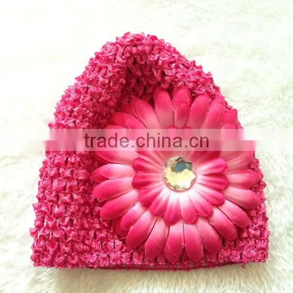 knitted daisy beanie baby hats