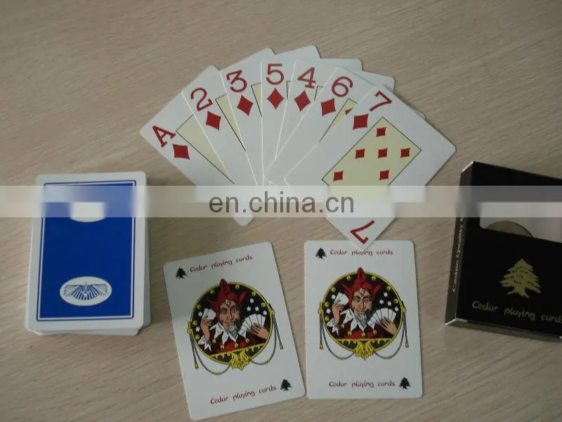 Factory custom made plastic playing cards