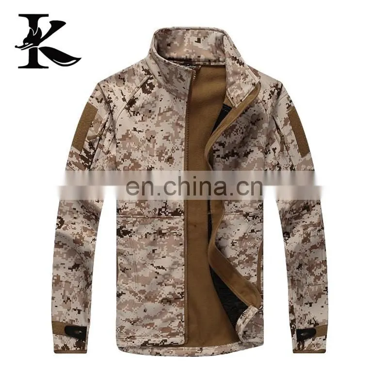 Camo softshell hunting jacket