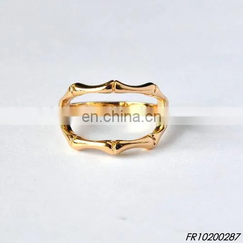 Heart shape simple ring for women gift gold plated ring