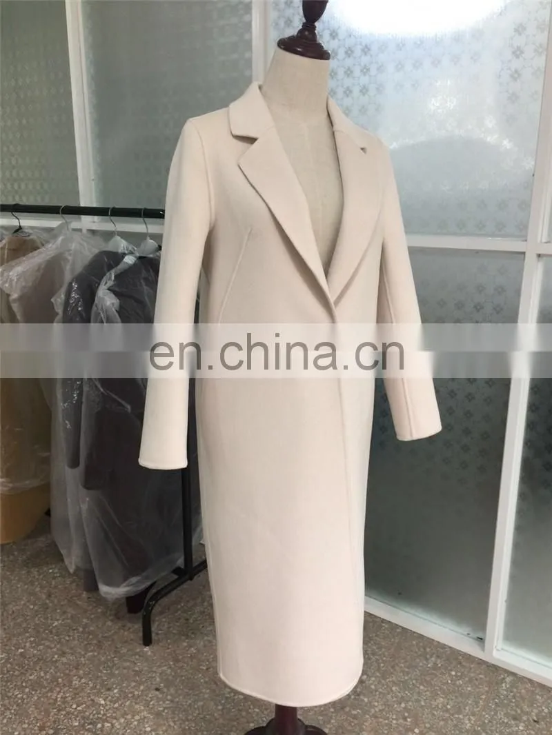 Fashion Design Ladies Slim Wool Long Coat Winter Women Coat Wool Coat
