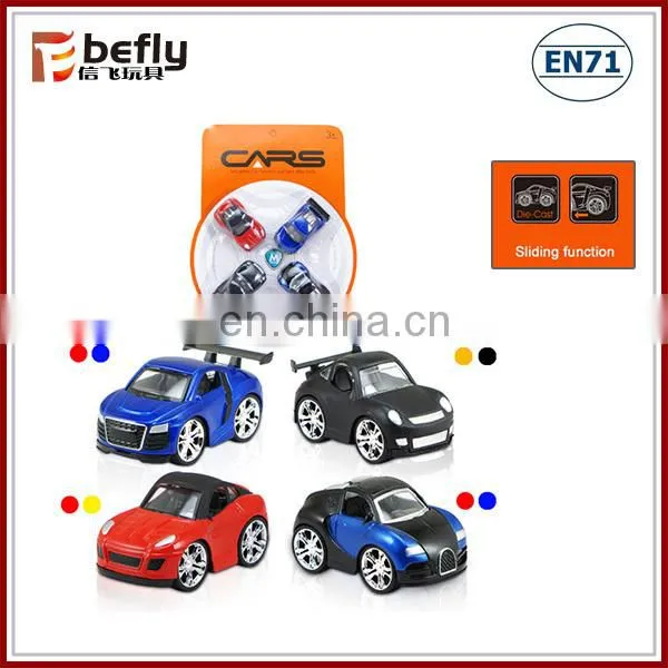 Children sliding alloy car play set