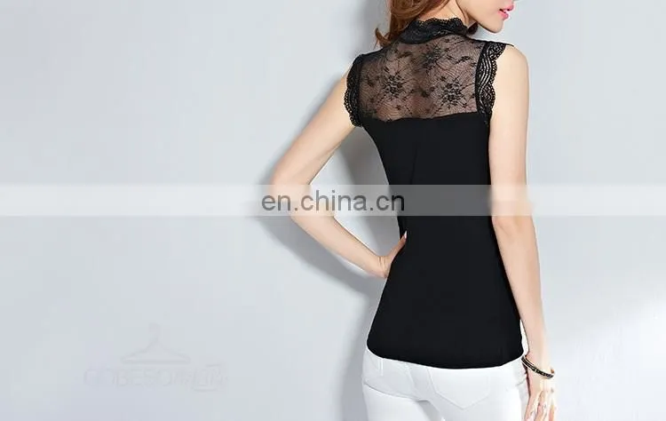 Customized women transparent sexy blouse