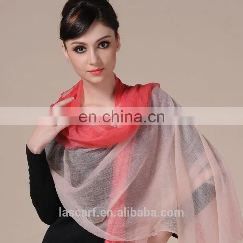 rainbow color hand painted cashmere shawl