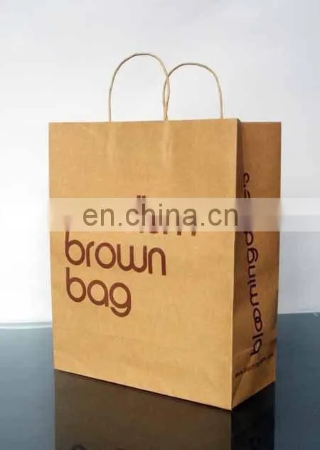 paper bag with different handle types